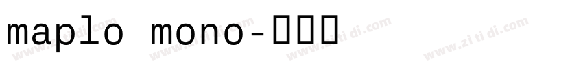 maplo mono字体转换
